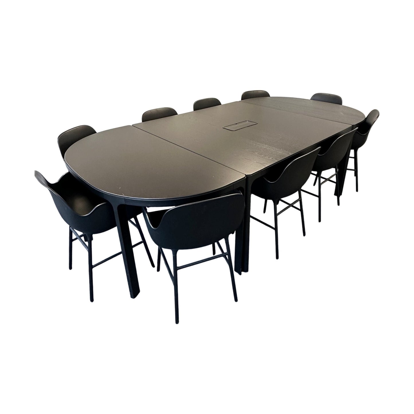 Bekant møtebord fra IKEA, svart laminat, 280x140 cm
