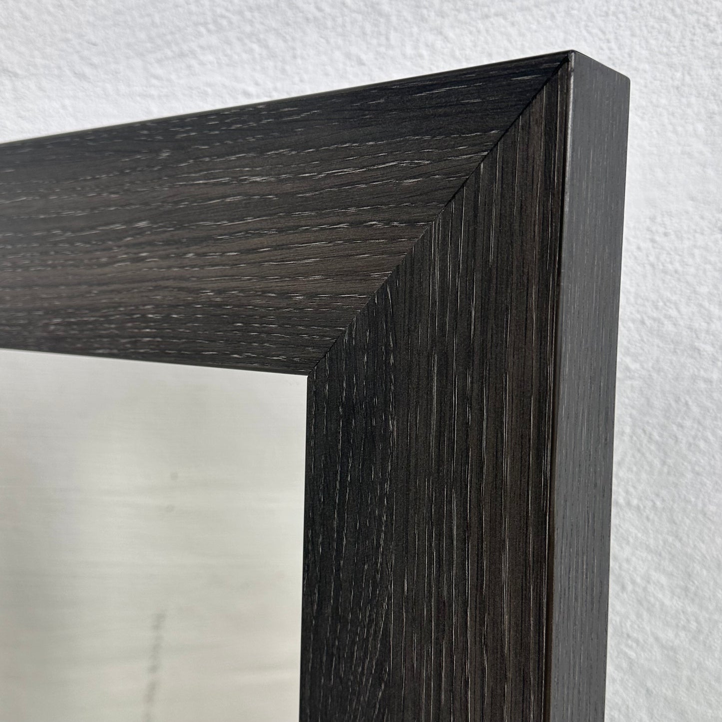 Speil med brun ramme, 130x70cm