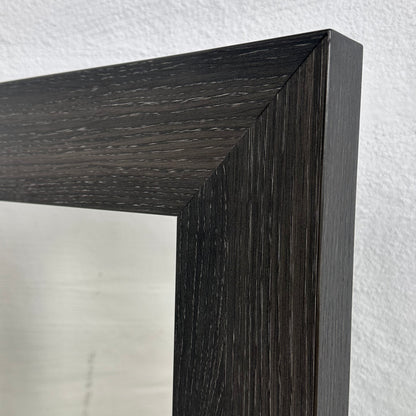 Speil med brun ramme, 130x70cm