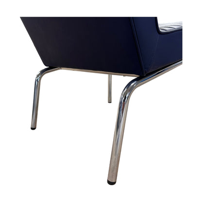 Loungestol fra Offecct, skinn, blå