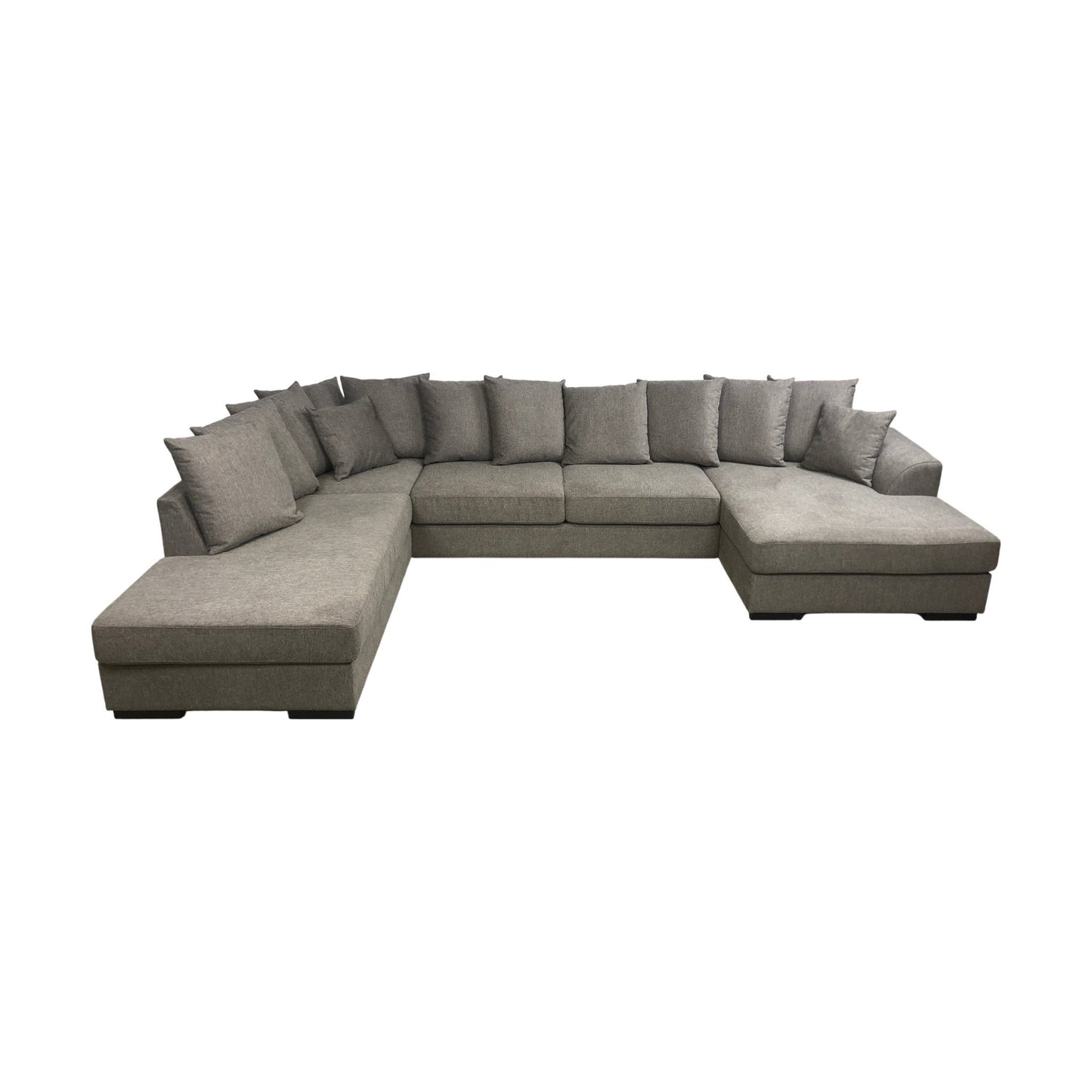 Mega sofa med sjeselong fra A-Møbler, grå