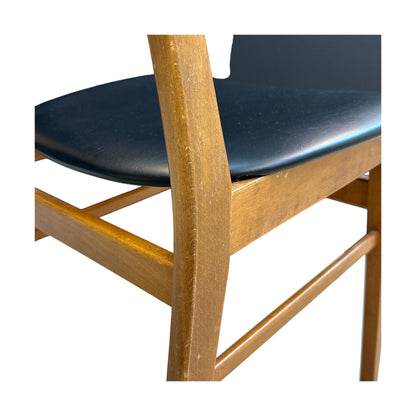 Spisestol, trefarget, skinnsete