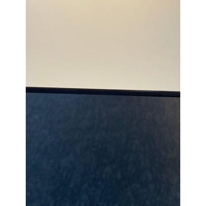 Hvitt møtebord med sort kant og krom ben, 250x110x74 cm