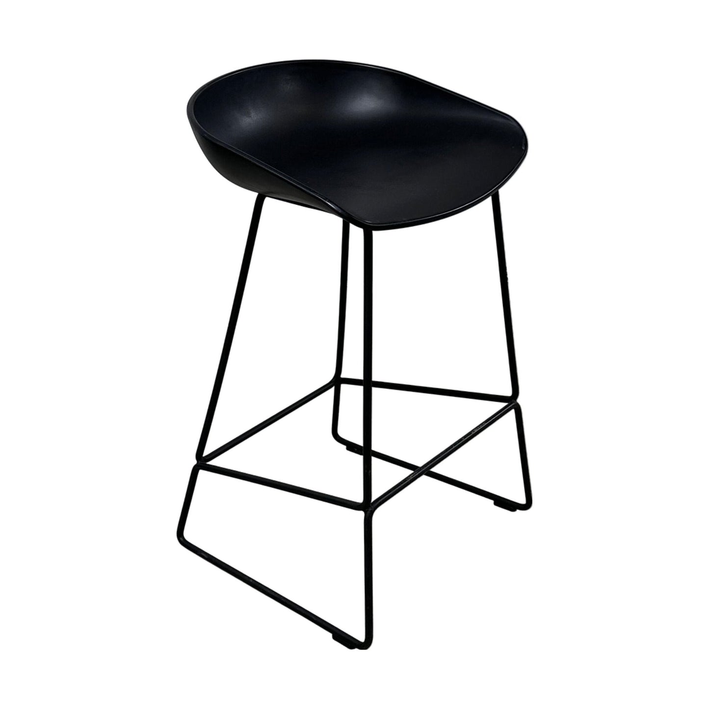 About A Stool barstol fra HAY, svart, 65 cm høy