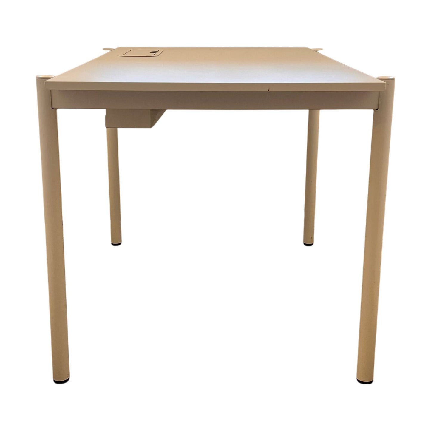 Skrivebord 120x75 cm, hvit laminat