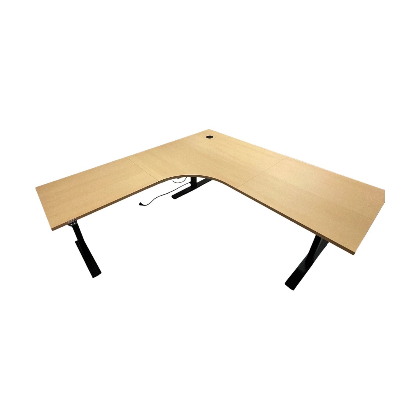 Kontor Konsult elektrisk hev/senk skrivebord, trefarget, 200x190 cm