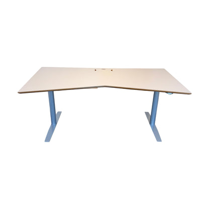 Elektrisk hev/senk skrivebord fra Secundo, grå, 180x90 cm