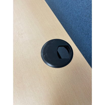 Elektrisk hev/senk skrivebord fra Kontor Konsult, trefarget plate, 120x80 cm