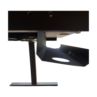 Elektrisk hev/senk skrivebord fra Kontor Konsult, trefarget plate, 120x80 cm