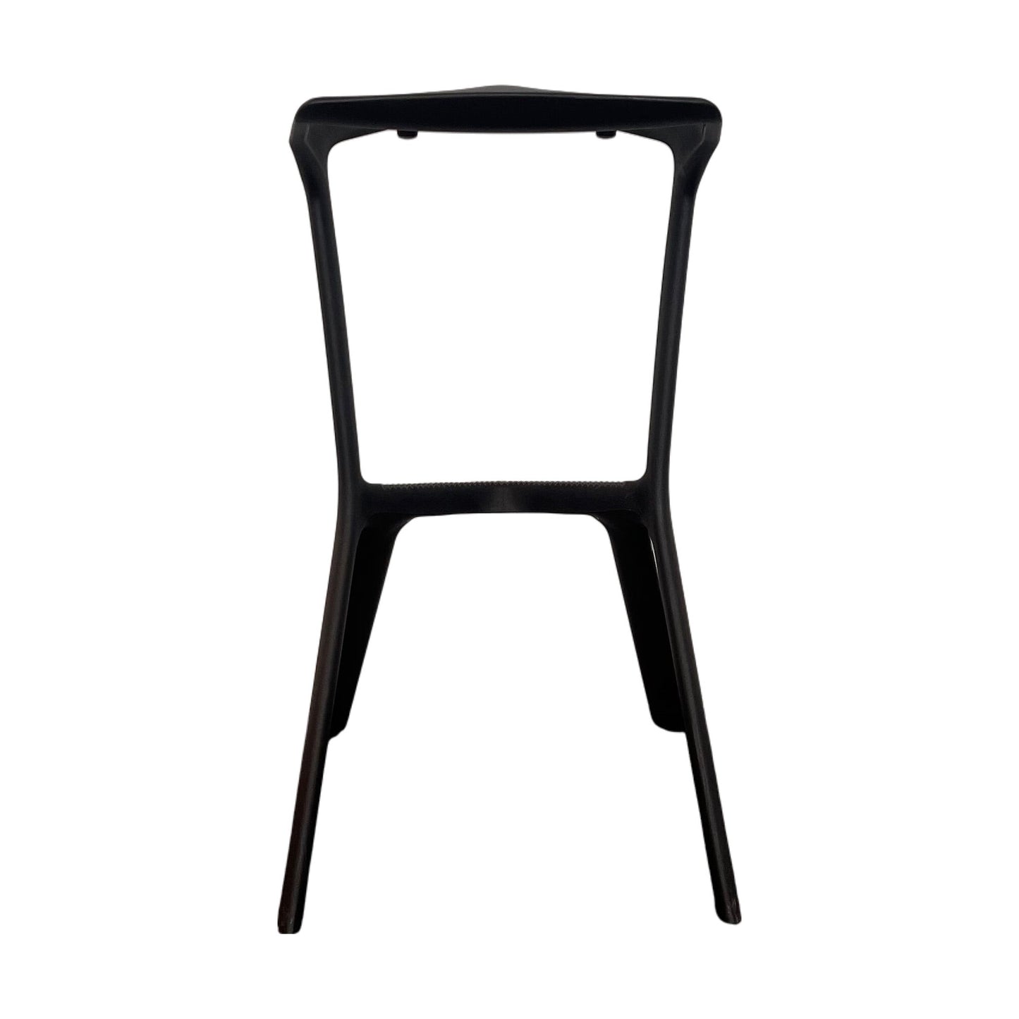 Barstol i sortlakkert stål, 80 cm