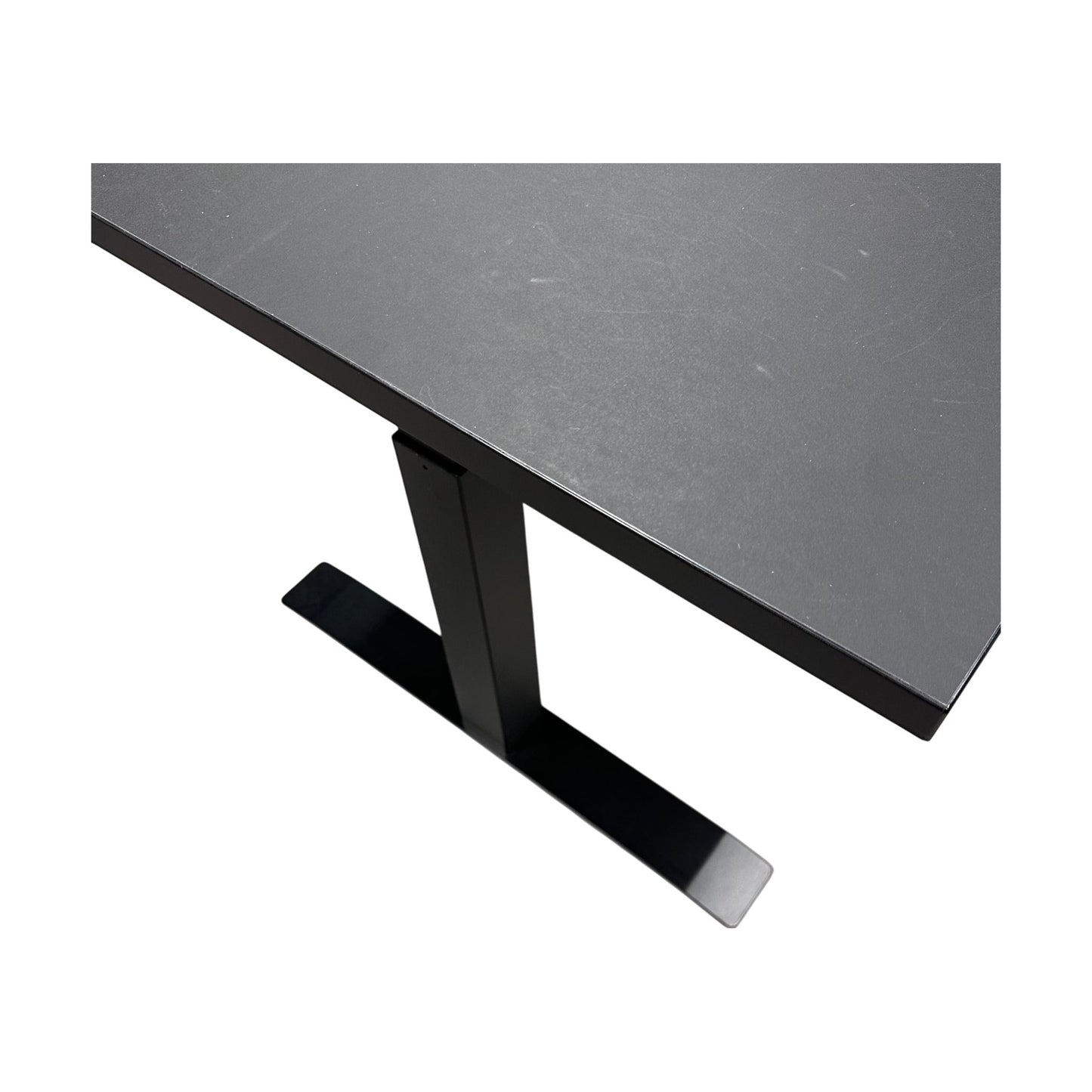 Elektrisk hev/senk skrivebord, sort, 160x80 cm