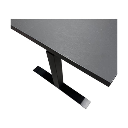 Elektrisk hev/senk skrivebord, sort, 160x80 cm