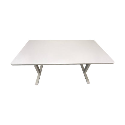 Elektrisk hev/senk skrivebord 150x75 cm, hvit laminat