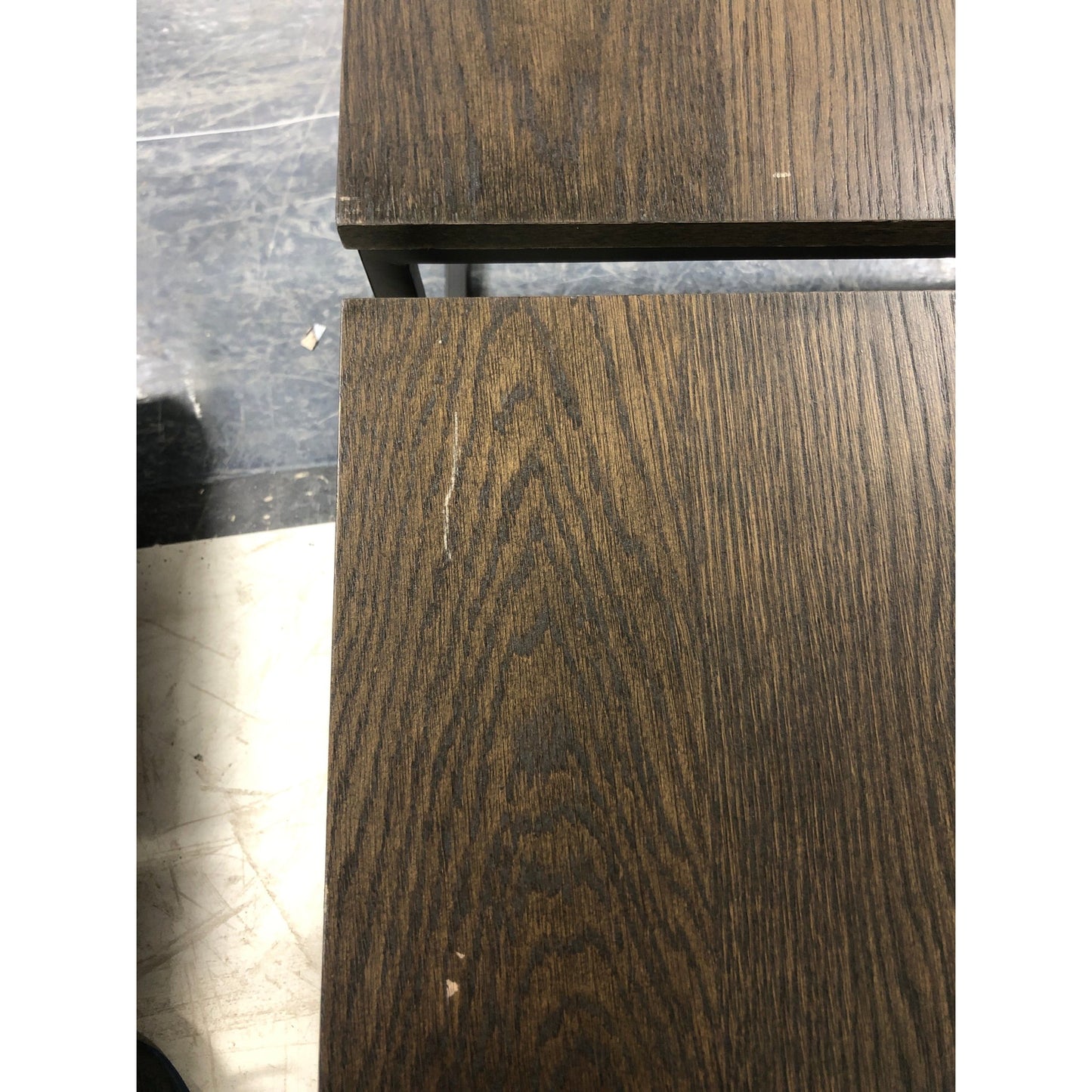 Metro settbord fra A-Møbler, røkpigmentert eik