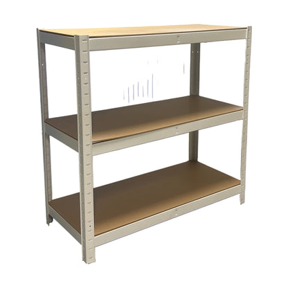 Hylle med treplater, hvit