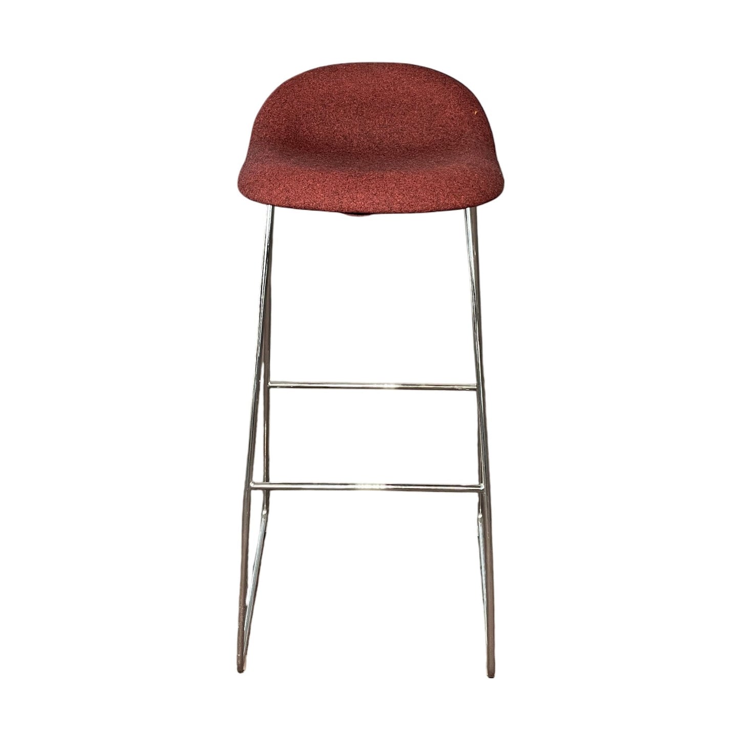 3D barstol fra Gubi, rød, H76 cm