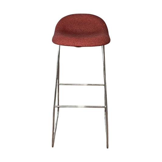 3D barstol fra Gubi, rød, H76 cm