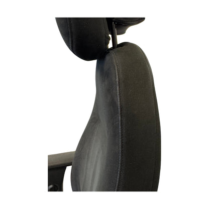 Kontorstol Malmstolen Classic 4000 Høy rygg, Sort med armlener og nakkestøtte