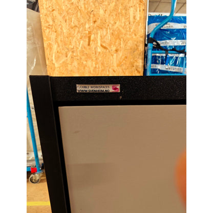 Låsbart arkivskap fra Svenheim, to dører, sort