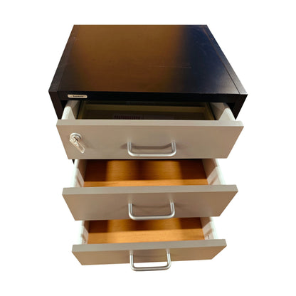 Skuffeseksjon fra Svenheim, 4 skuffer, sort