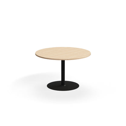 Bord VERTICUS møtebord, eik/svart, Ø1200 mm