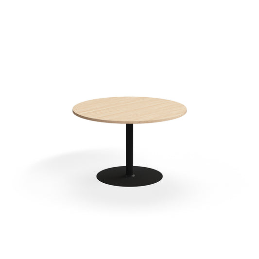Bord VERTICUS møtebord, eik/svart, Ø1200 mm