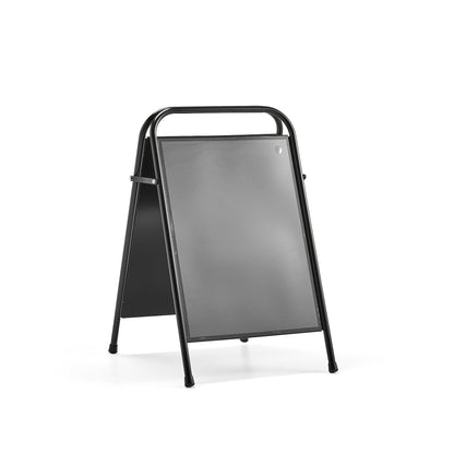 Skiltstativ, H1040 mm, plakatstr. 500x700 mm, svart fra AJ Produkter