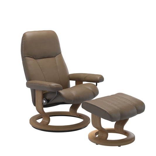 Stressless Consul lenestol, hud, brun