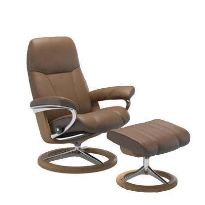 Consul Lenestol fra Stressless i brun