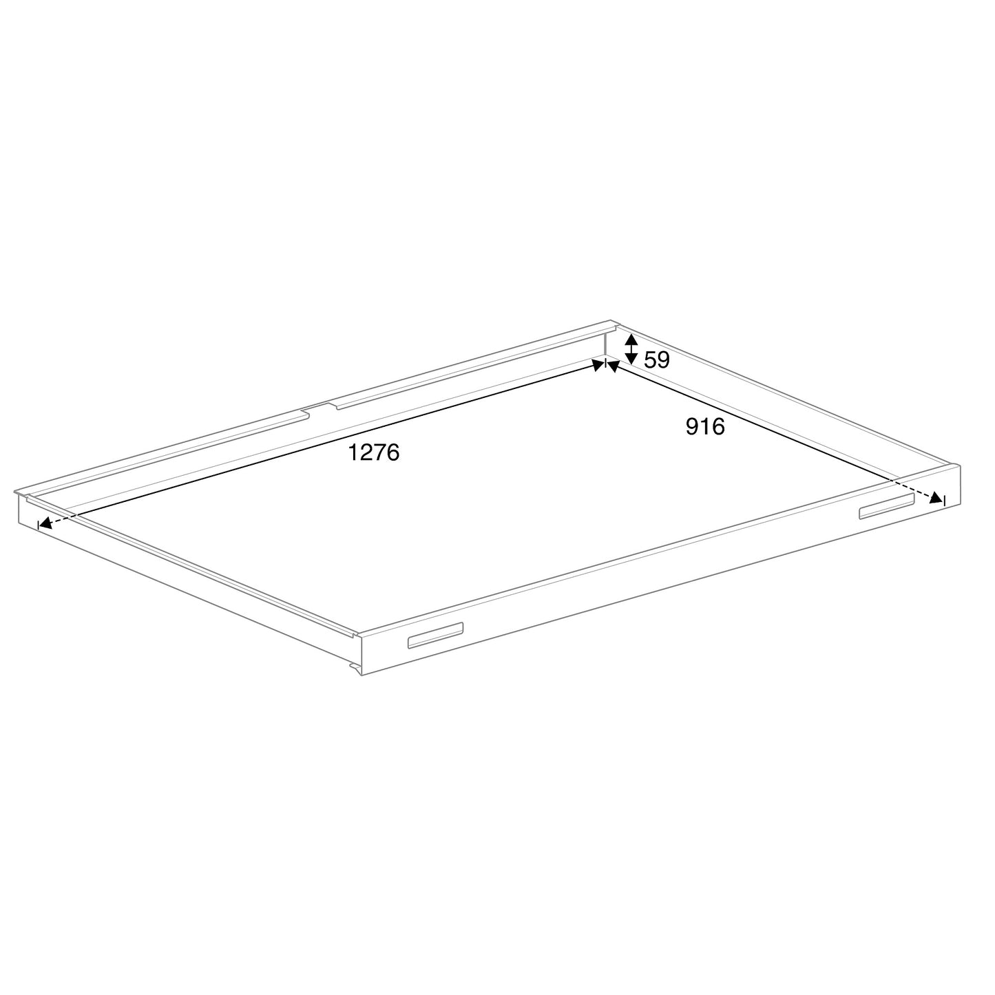 Tegningsskap SKETCH, dobbelt, A1, topplate stål, hvit