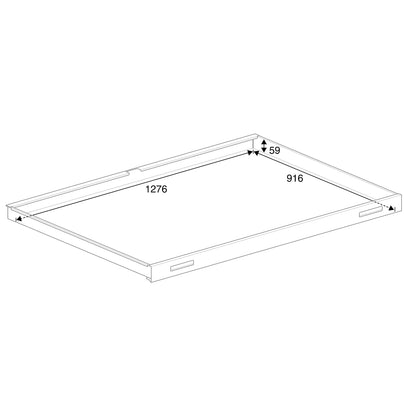 Tegningsskap SKETCH, dobbelt, A1, topplate stål, hvit