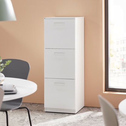 Kildesorteringsskap FAHRENHEIT, 3 skuffer, hvit, 3 stk. 21 l plastbakker