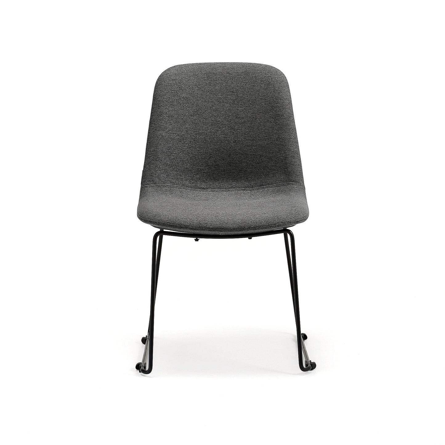 Stol LANGLEY, lav, meiestativ, svart/antrasitt fra AJ Produkter