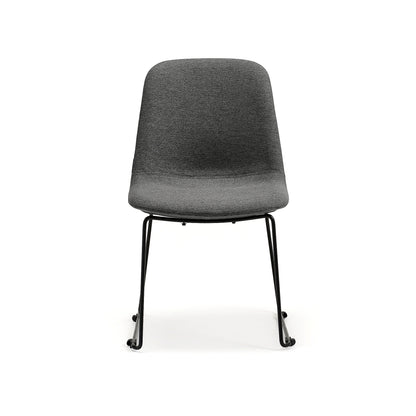 Stol LANGLEY, lav, meiestativ, svart/antrasitt fra AJ Produkter