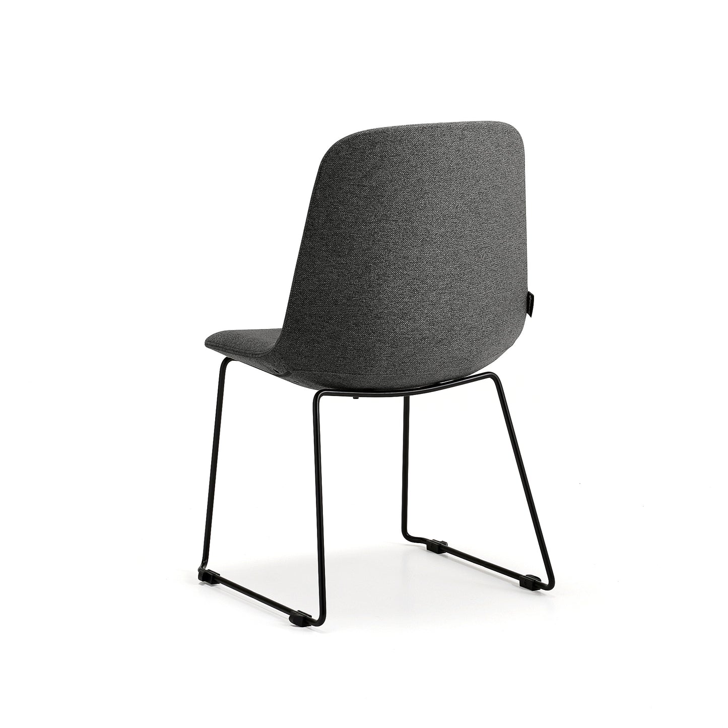 Stol LANGLEY, lav, meiestativ, svart/antrasitt fra AJ Produkter