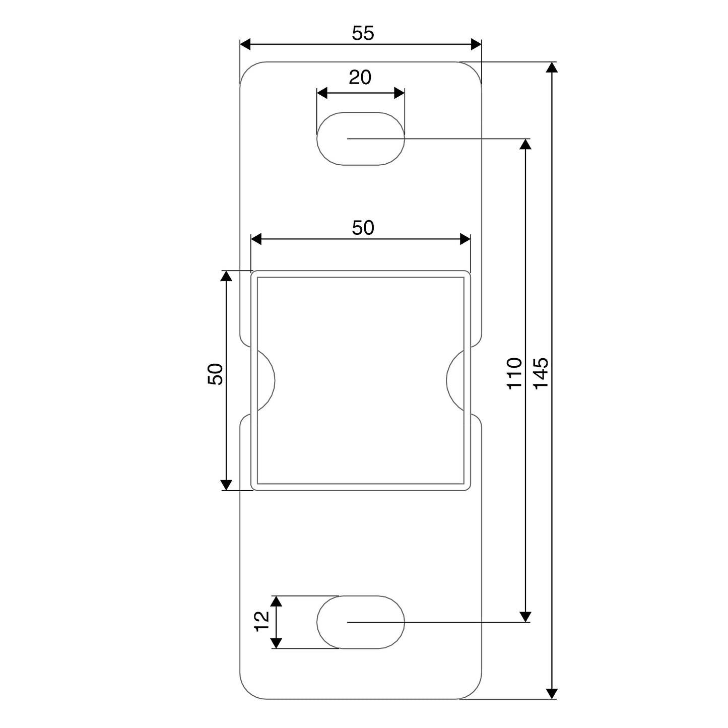 Stolpe X-GUARD, H2000 mm fra AJ Produkter