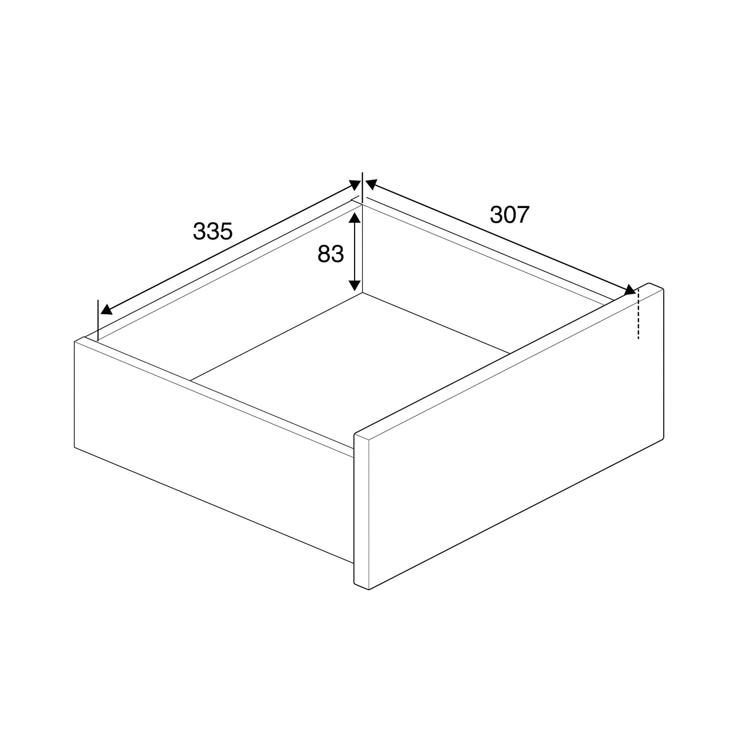 Elevkommode CASPER, 12 skuffer, hvit, himmelblå