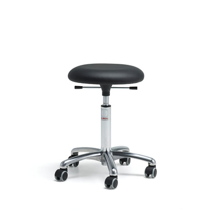 Mobil krakk BETA, H520–710 mm, kunstskinn, svart fra AJ Produkter