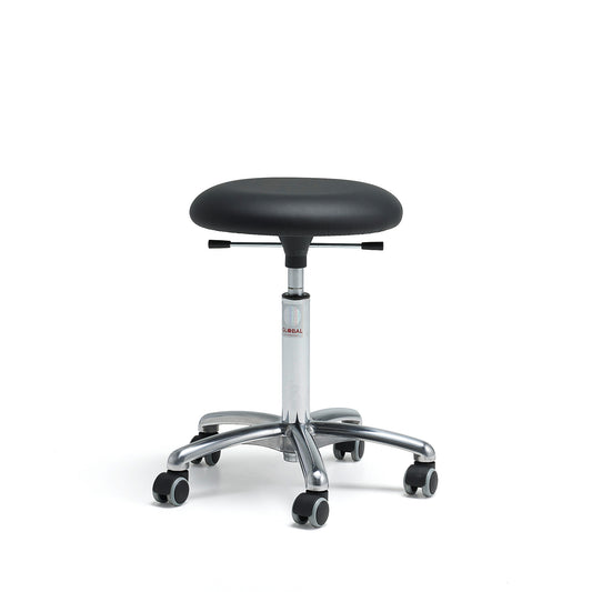 Mobil krakk BETA, H520–710 mm, kunstskinn, svart fra AJ Produkter