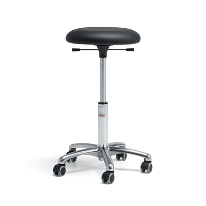 Mobil krakk BETA, H520–710 mm, kunstskinn, svart fra AJ Produkter