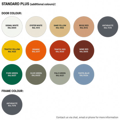 Z-skap CLASSIC, 2 seksjoner, 4 dører, flatt tak, svart