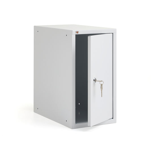 Verdiskap CUBE, hvit stamme, hvit dør, H450 B250 D400 mm fra AJ Produkter