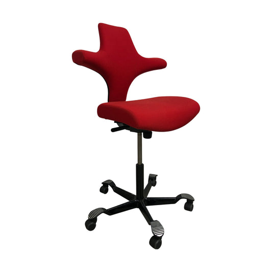HÅG Capisco kontorstol, uten sadelsete, rød