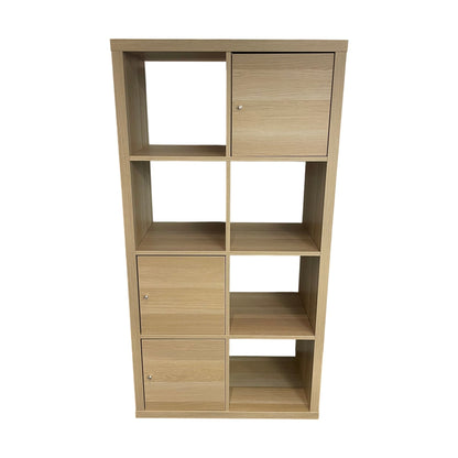 Kallax stående hyllesystem fra IKEA, hvit eik
