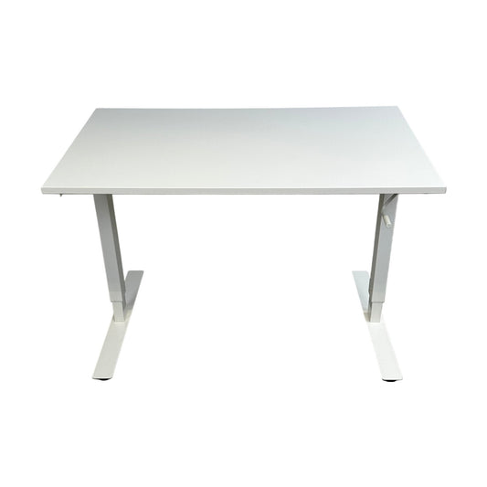 Trotten skrivebord fra IKEA, hvit laminat, 120x70 cm