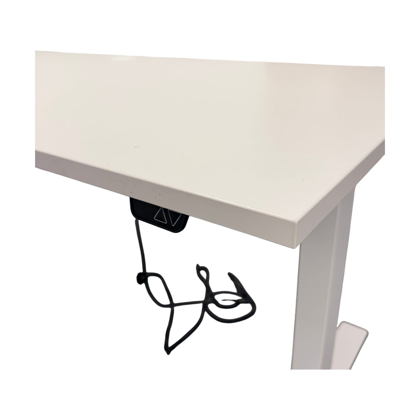 Elektrisk hev/senk skrivebord 180x80 cm, helhvit