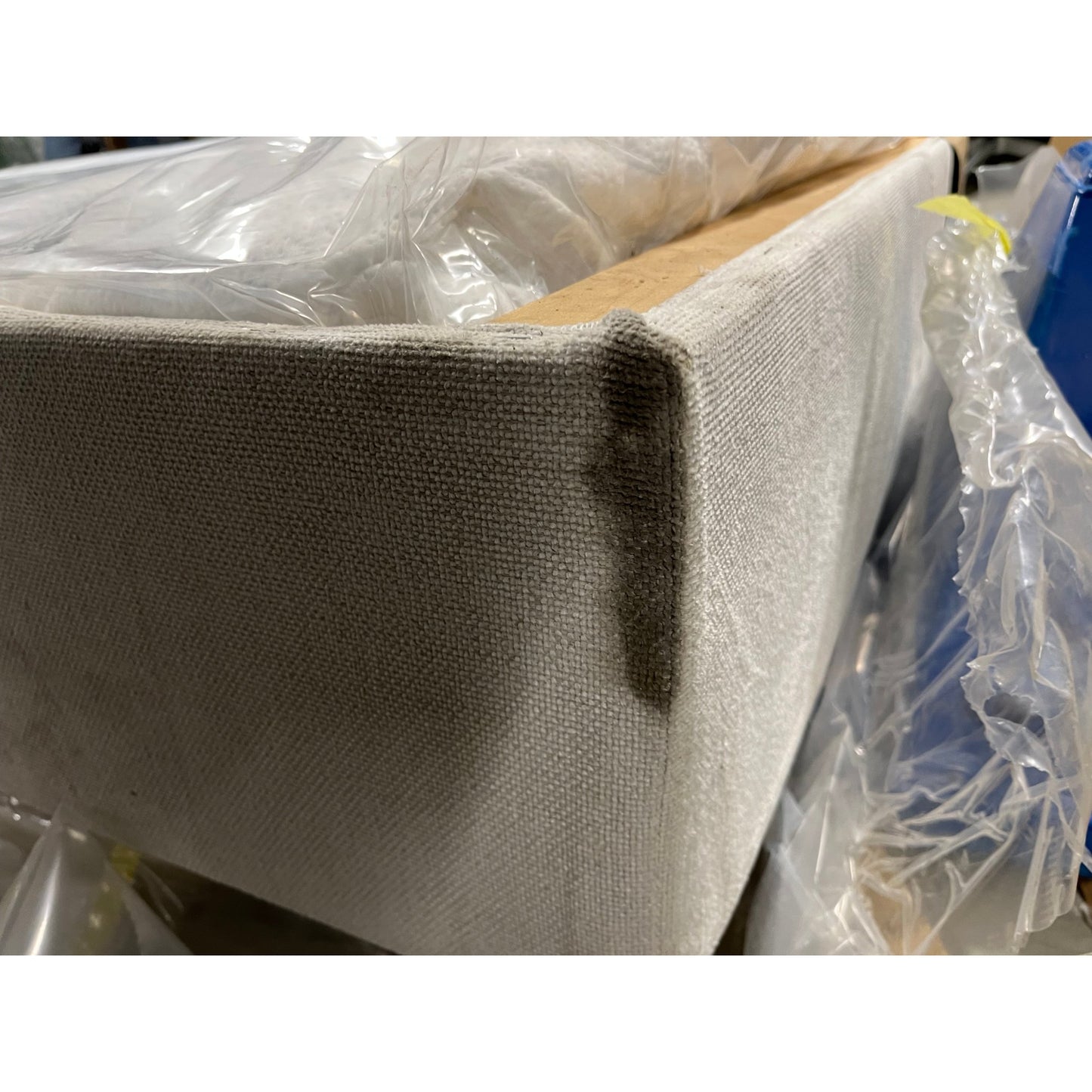 Odine seng med oppbevaring, beige, 120x200 cm