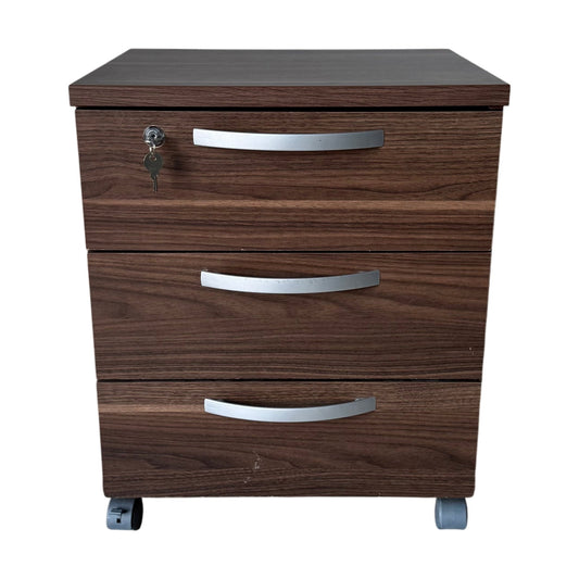 Låsbar skuffeseksjon på hjul