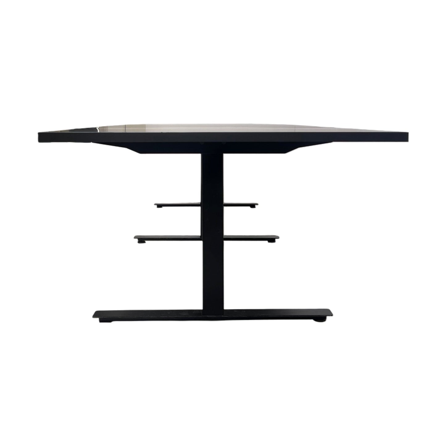 Møtebord i sort, 400x120 cm