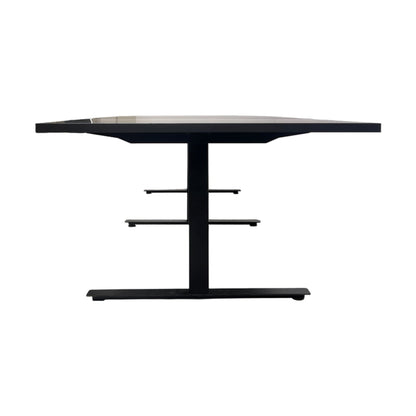 Møtebord i sort, 400x120 cm